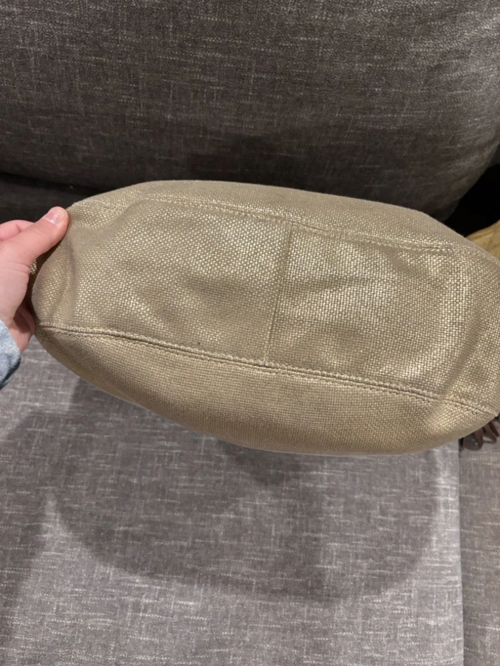 Michael Kors Bennett gold and brown straw shoulder bag - Picture 3 of 9